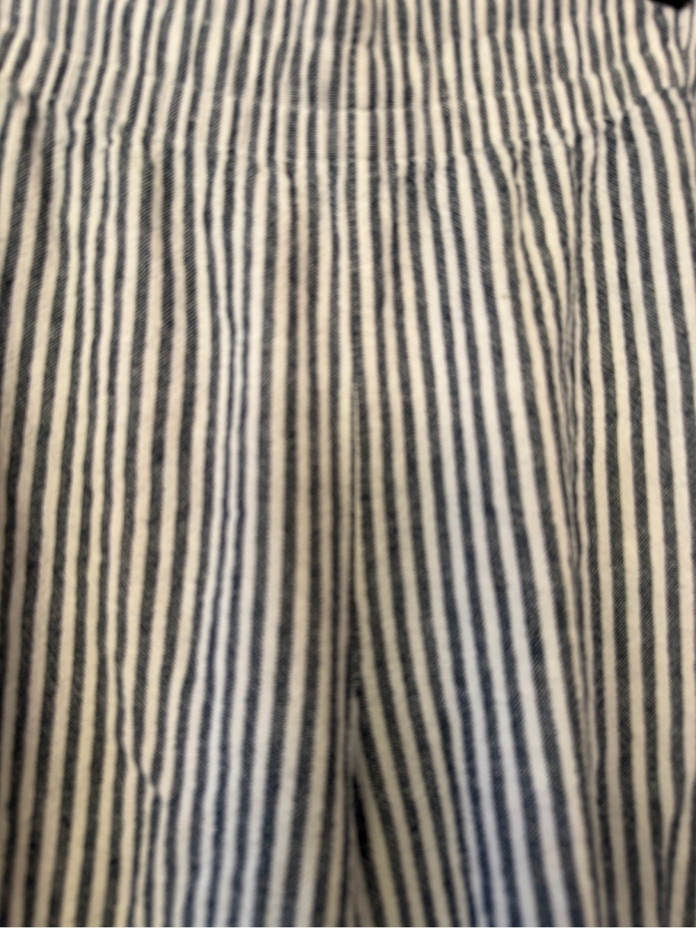 Old Navy Striped Elastic-Waist Wide Leg Pants - Blue and White - Picture 7 of 7
